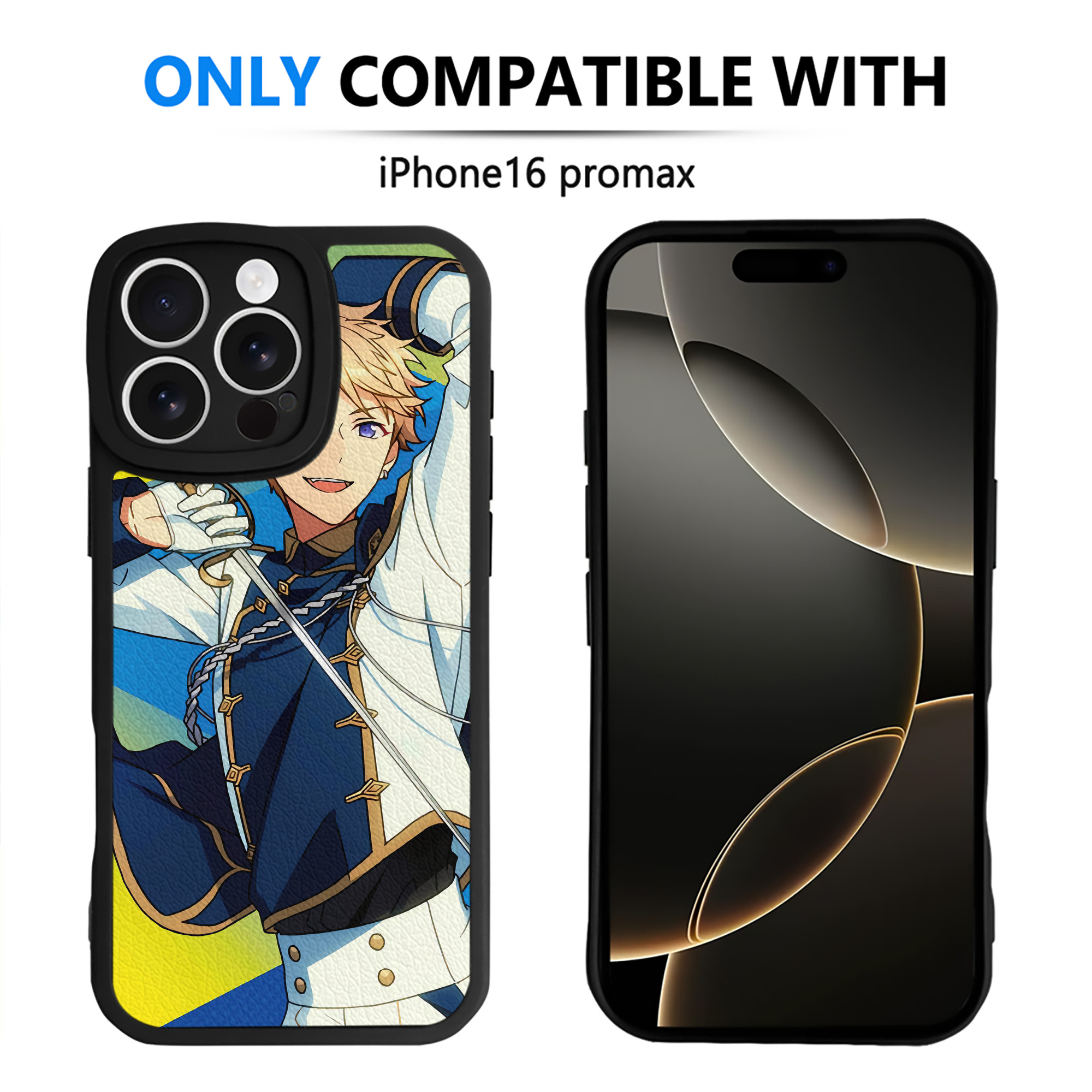 （画像用） あんさんぶるスターズ! Ensemble Stars 【iPhone 16シリーズ対応】シリコンスマホケース（レザー調） 材質：シリコン